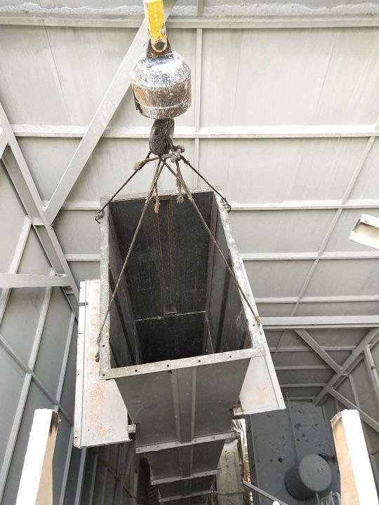 NE50斗式提升机在驻马店遂平县安装案例5